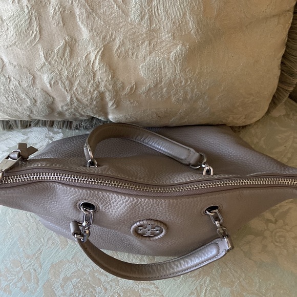 Tory Burch Whipstick Slouchy French Grey satchel bag - Picture 6 of 14